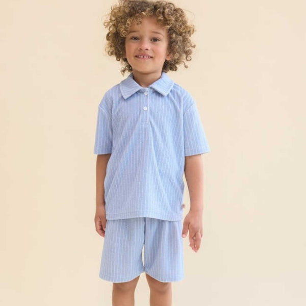 Flöss - Nohr Shirt - Bright Blue Stripe