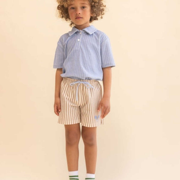 Flöss - Nohr Shirt - Bright Blue Stripe