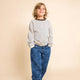 Flöss - Storm Sweater Cream - Mosswood Stripe