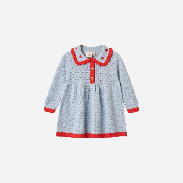 Flöss - Sylvie Dress - Steel Blue