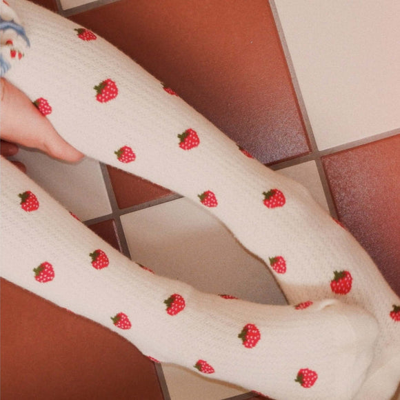 Flöss - Vera Tights - Pointelle Berry
