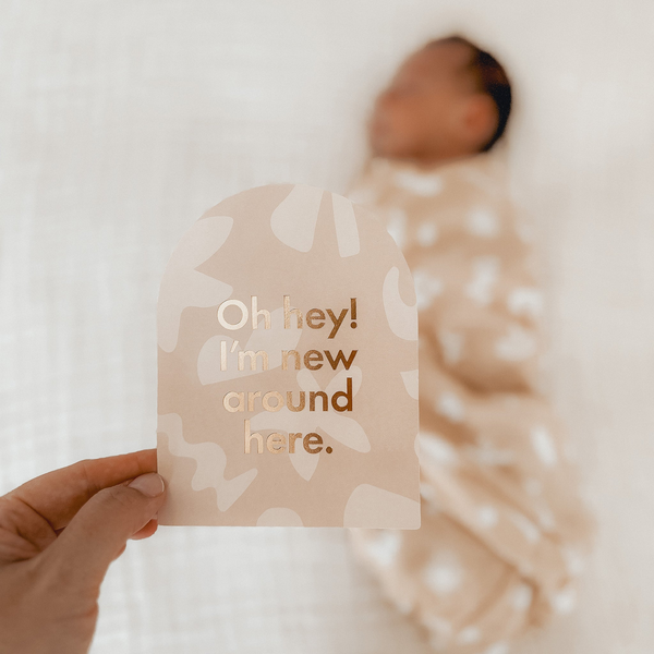 Fox & Fallow - Gold-Foil Baby Milestone Cards - Helios