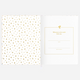 Fox & Fallow - Gold-Foil Linen Baby Book with Box - Forget Me Not