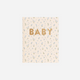 Fox & Fallow - Gold-Foil Linen Baby Book with Box - Forget Me Not