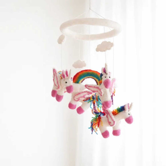 Ganapati - Felt Baby Mobile - Unicorn