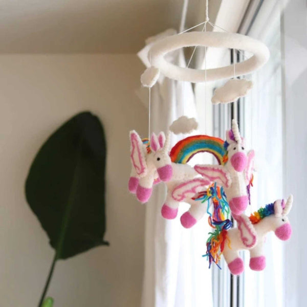 Ganapati - Felt Baby Mobile - Unicorn