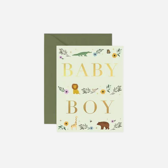 Ginger P. Designs - Baby Boy Storybook Greeting Card