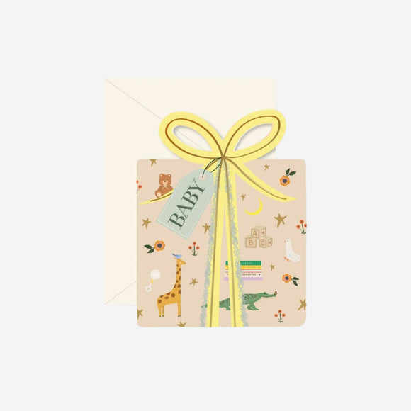 Ginger P. Designs - Baby Gift Die-Cut Greeting Card