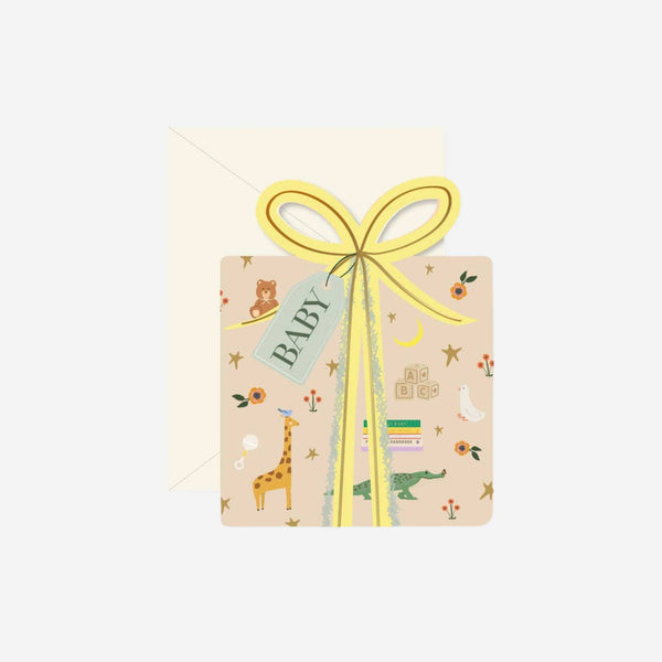 Ginger P. Designs - Baby Gift Die-Cut Greeting Card