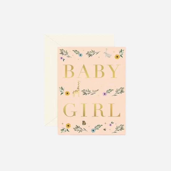 Ginger P. Designs - Baby Girl Storybook Greeting Card