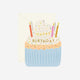 Ginger P. Designs - Birthday Cupcake Die-Cut Folded Greeting Card