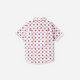 Gingersnaps - Boys Tile Print Shirt with Swiss Piping