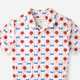 Gingersnaps - Baby Boys Tile Print Shirt with Swiss PipingGingersnaps - Baby Boys Tile Print Shirt with Swiss Piping