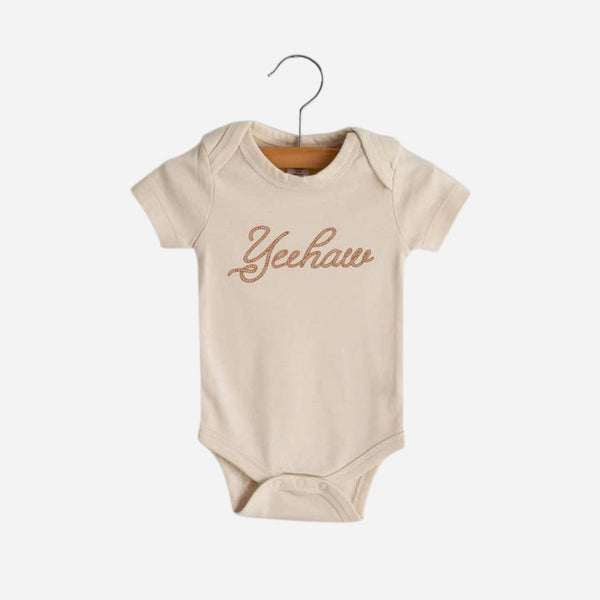 Gladfolk - Yeehaw Organic Bodysuit - Cream