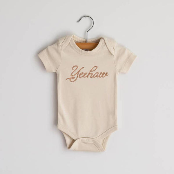 Gladfolk - Yeehaw Organic Bodysuit - Cream