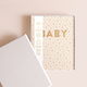 Fox & Fallow - Gold-Foil Linen Baby Book with Box - Broderie