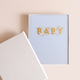 Fox & Fallow - Gold-Foil Linen Baby Book with Box - Powder