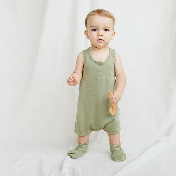 Goumikids - Quick Change Baby Romper - Artichoke
