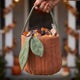 House of Craft - Pumpkin Basket - Quilted Storage Basket
