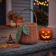 House of Craft - Pumpkin Basket - Quilted Storage Basket