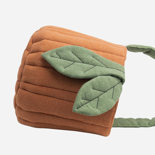 House of Craft - Pumpkin Basket - Quilted Storage Basket