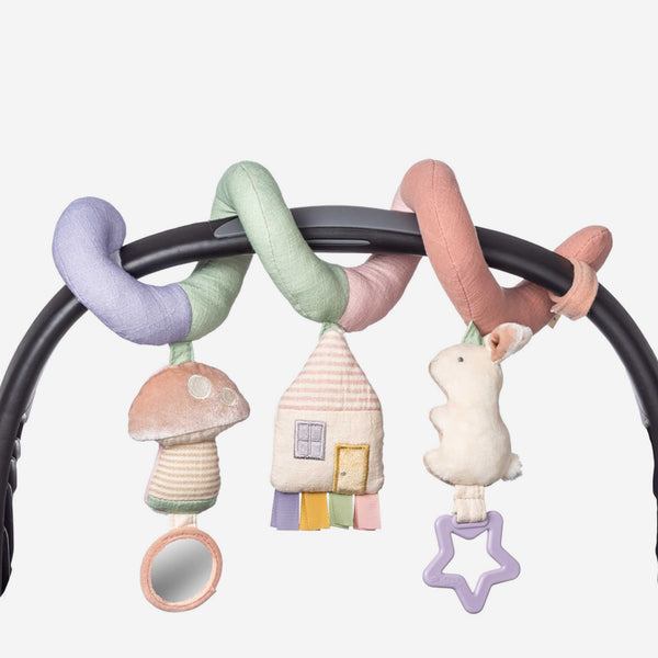 Itzy Ritzy - Bitzy Bespoke Itzy Bitzy Spiral Car Seat Activity Toy - Pastel