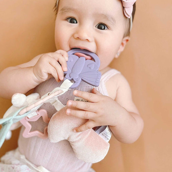 Itzy Ritzy - Bitzy Busy Ring™ Teething Activity Toy - Bunny