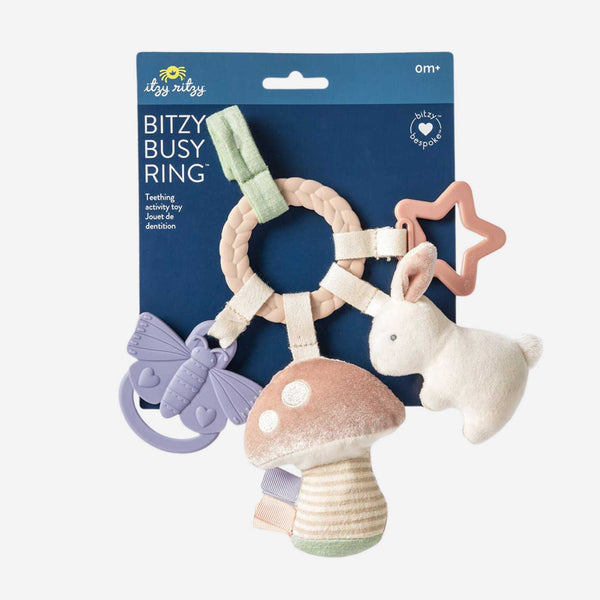 Itzy Ritzy - Bitzy Busy Ring™ Teething Activity Toy - Bunny