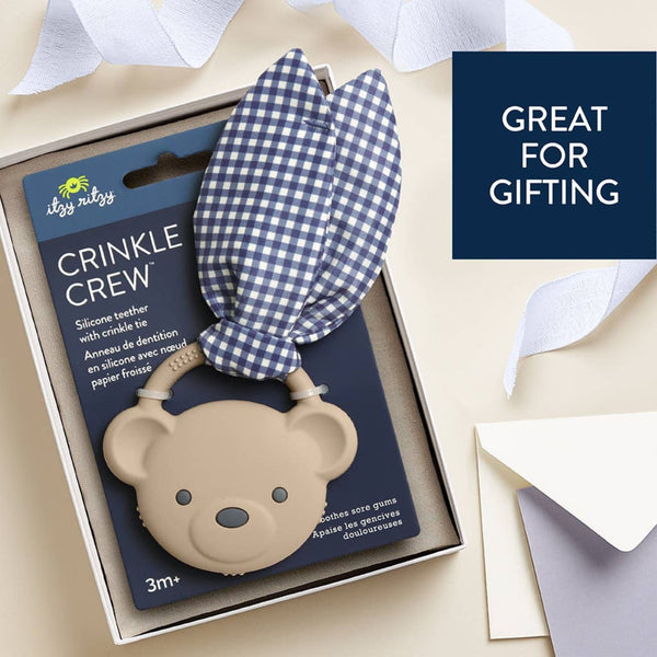 Itzy Ritzy - Crinkle Crew - Bear / Taupe