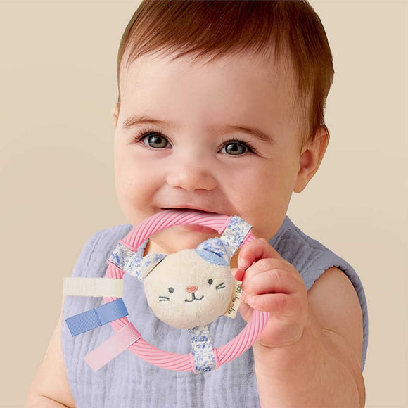 Itzy Ritzy - Itzy Ring Pal™ - Teething Ring with Plush Kitty