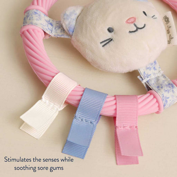 Itzy Ritzy - Itzy Ring Pal™ - Teething Ring with Plush Kitty