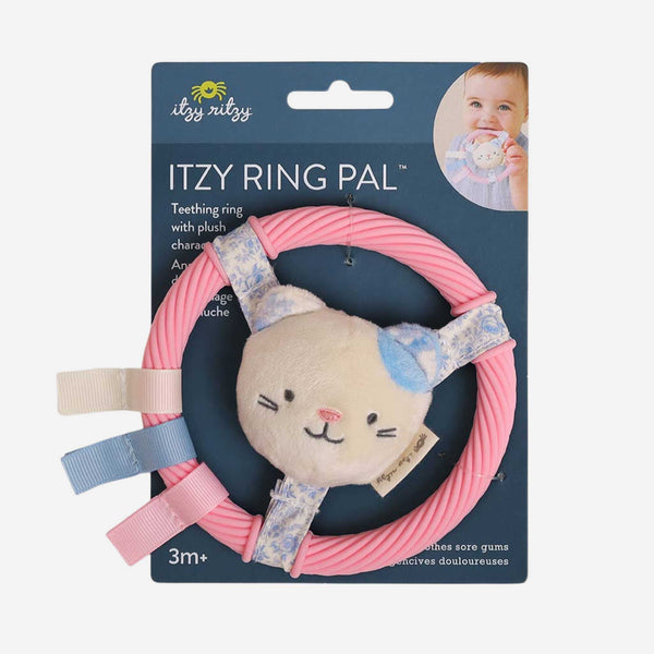 Itzy Ritzy - Itzy Ring Pal™ - Teething Ring with Plush Kitty