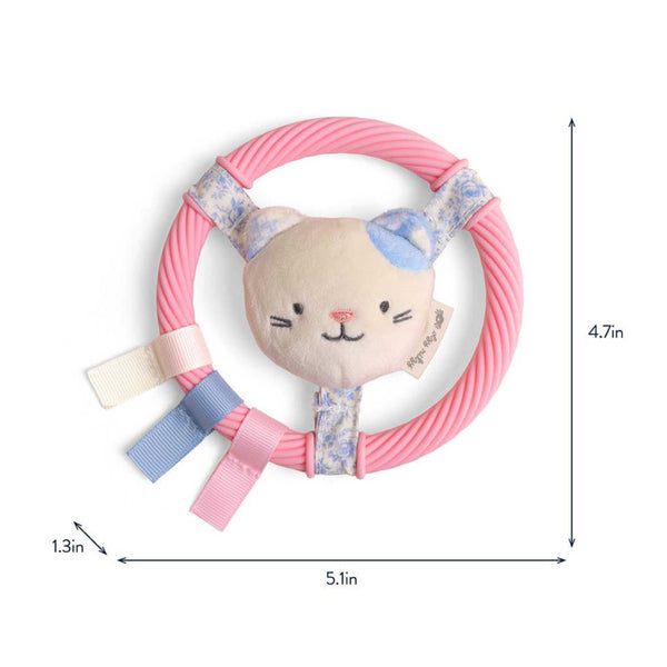 Itzy Ritzy - Itzy Ring Pal™ - Teething Ring with Plush Kitty