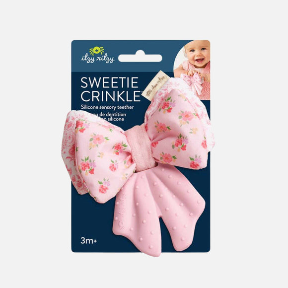 Itzy Ritzy - Sweetie Crinkle Bow Teether