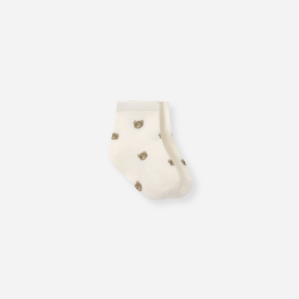 Jamie Kay - Bobbie Bear Sock - Jacquard Bobbie Bear Tofu