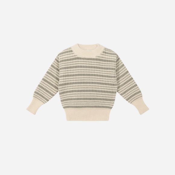 Jamie Kay - Leon Jumper - Harvest Stripe Moss/Cassava