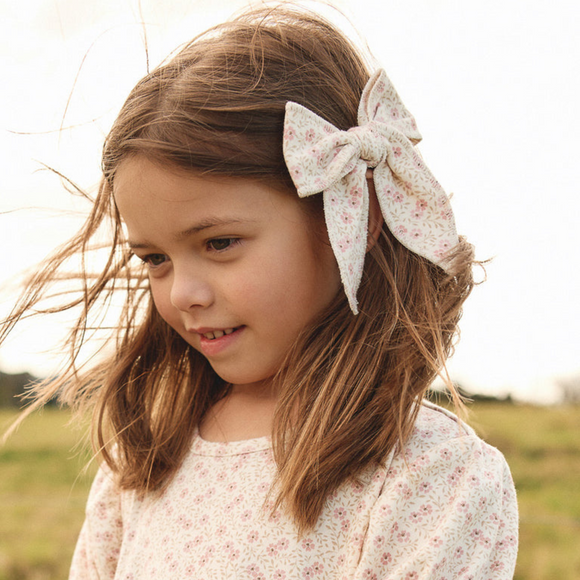 Jamie Kay - Organic Cotton Bow - Emmy Egret