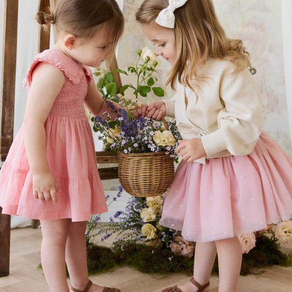 Jamie Kay - Organic Cotton  Claudine Dress - Swiss Pink