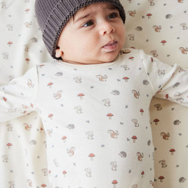 Jamie Kay - Organic Cotton Fernley Bodysuit- Woodland Friends