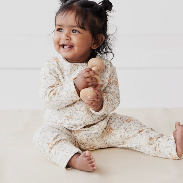 Jamie Kay - Organic Cotton Gracelyn Onepiece - Deer Berries Egret