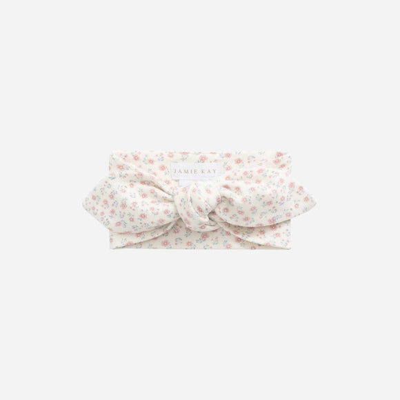 Jamie Kay - Organic Cotton Headband - Posy Garden Pink