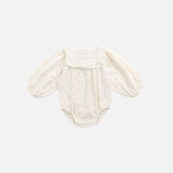 Jamie Kay - Organic Cotton Muslin Frances Playsuit - Vintage Ditsy