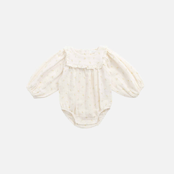 Jamie Kay - Organic Cotton Muslin Frances Playsuit - Vintage Ditsy