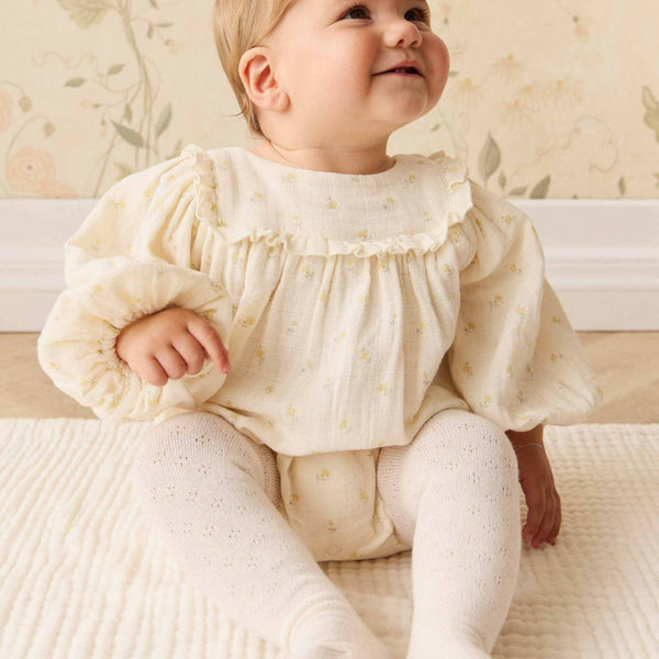 Jamie Kay - Organic Cotton Muslin Frances Playsuit - Vintage Ditsy