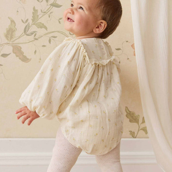 Jamie Kay - Organic Cotton Muslin Frances Playsuit - Vintage Ditsy
