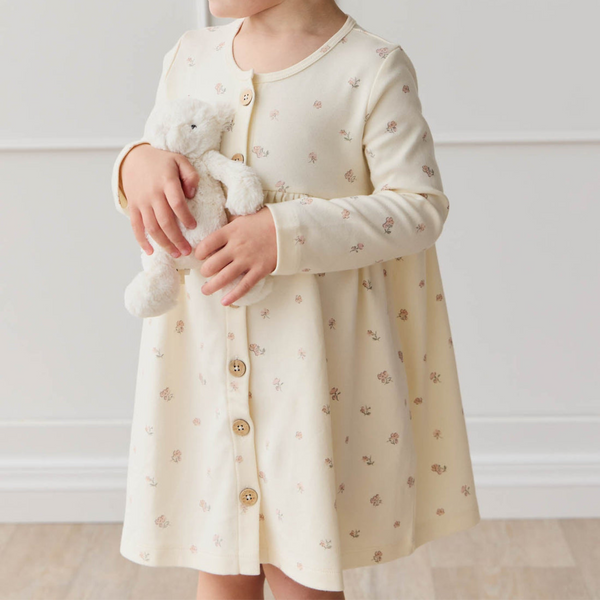 Jamie Kay - Organic Cotton Poppy Dress - Meredith Egret