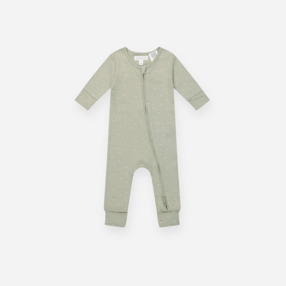 Jamie Kay - Organic Cotton Reese Zip One-Piece- Fresh Apples Abbey Stone