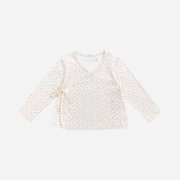Jamie Kay - Organic Cotton Wrap Top - Posy Garden Pink