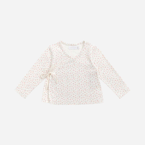Jamie Kay - Organic Cotton Wrap Top - Posy Garden Pink