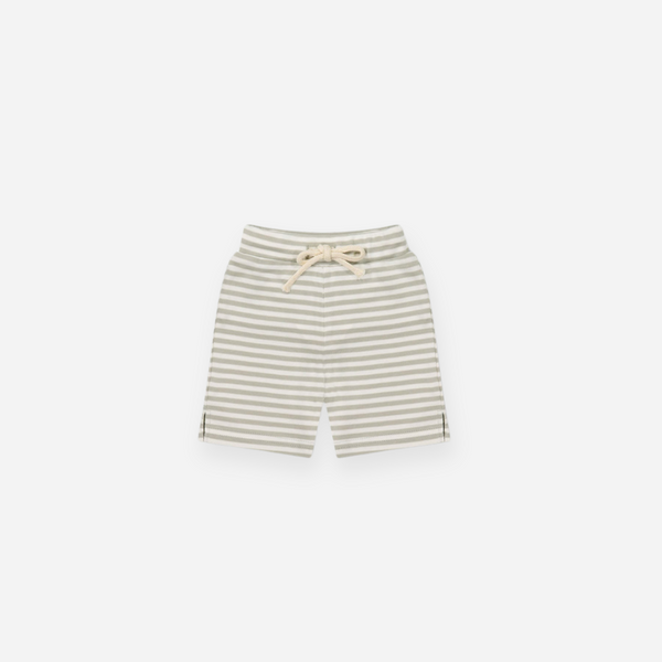 Jamie Kay - Pima Cotton Marley Short - Narrow Stripe Moss/Cloud